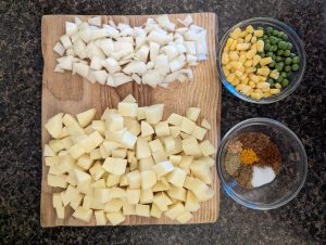 Ingredients laid out on the counter